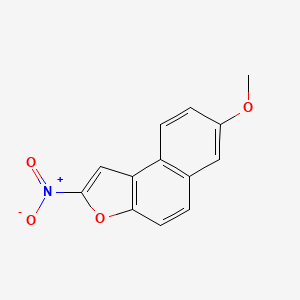molecular formula C13H9NO4 B1202833 2-Nitro-7-methoxynaphtho[2,1-b]furan CAS No. 75965-74-1