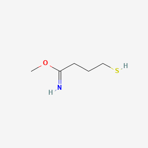 molecular formula C5H11NOS B1202839 Methyl 4-mercaptobutyrimidate CAS No. 64821-63-2