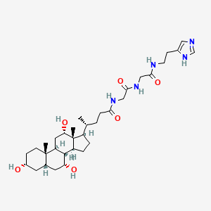 molecular formula C33H53N5O6 B1202846 Cholyldiglycylhistamine CAS No. 98584-68-0