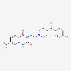 molecular formula C22H23FN4O3 B1202848 7-Aminoketanserin 