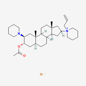 Piperidinium, 1-((2beta,3alpha,5alpha,16beta)-3-(acetyloxy)-2-(1-piperidinyl)androstan-16-yl)-1-(2-propenyl)-, bromide