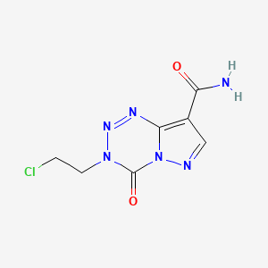 3-(2-Chloroethyl)-3,4-dihydro-4-oxopyrazolo(5,1-d)-1,2,3,5-tetrazine-8-carboxamide