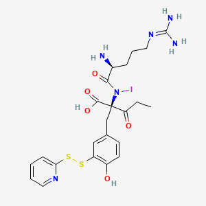 molecular formula C23H29IN6O5S2 B1202855 3-(2-Pyridyldithio)propionylarginylmonoiodotyrosine CAS No. 138191-81-8