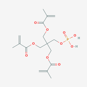 molecular formula C17H25O10P B1202863 Pentaerythritol trimethacrylate phosphate CAS No. 85724-39-6