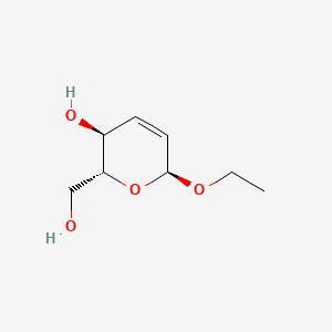 molecular formula C8H14O4 B1202889 6-Ethoxy-3,6-dihydro-3-hydroxy-2H-pyran-2-methanol CAS No. 23339-15-3