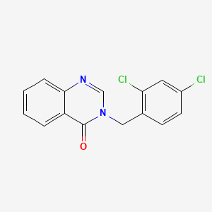 molecular formula C15H10Cl2N2O B12028945 3-[(2,4-Dichlorophenyl)methyl]quinazolin-4(3H)-one CAS No. 141305-92-2