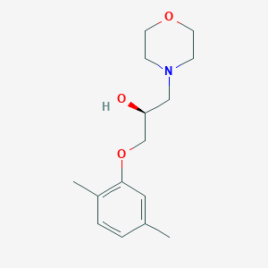 molecular formula C15H23NO3 B1202895 (2S)-1-(2,5-dimethylphenoxy)-3-morpholin-4-ylpropan-2-ol 