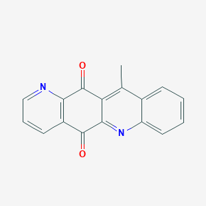 molecular formula C17H10N2O2 B1202898 11-Methylpyrido[2,3-b]acridine-5,12-dione CAS No. 127477-93-4