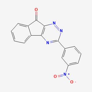 molecular formula C16H8N4O3 B1202899 3-(3-Nitrophenyl)indeno[1,2-e][1,2,4]triazin-9-one 