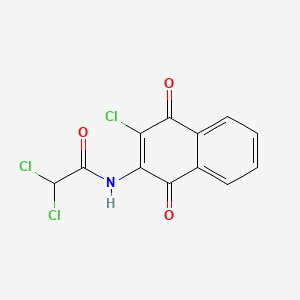 molecular formula C12H6Cl3NO3 B1202905 奎诺酰胺 CAS No. 27541-88-4