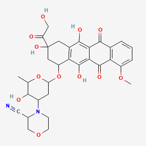 molecular formula C32H34N2O12 B1202910 Cyanomorpholinoadriamycin 