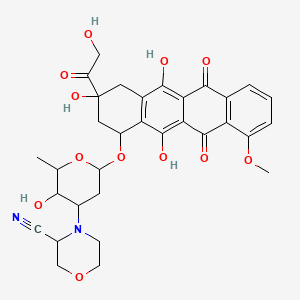 molecular formula C32H34N2O12 B1202910 MRA-CN isomer a, a:b = 93:7 