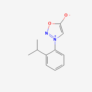 molecular formula C11H12N2O2 B12029124 3-(2-Isopropylphenyl)-1,2,3-oxadiazol-3-ium-5-olate 