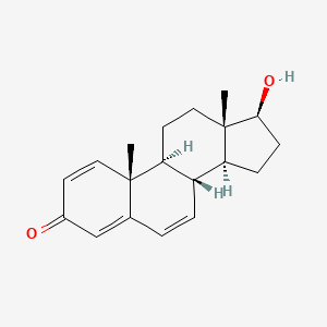 molecular formula C19H24O2 B1202915 1,4,6-Androstatrien-3-one-17beta-ol CAS No. 4075-12-1