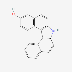 molecular formula C20H13NO B1202916 3-Hydroxy-7H-dibenzo(c,g)carbazole CAS No. 78448-07-4