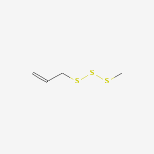 molecular formula C4H8S3 B1202920 Methylallyl trisulfide CAS No. 34135-85-8