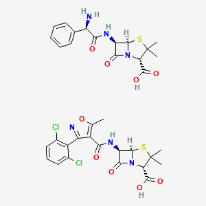 molecular formula C35H36Cl2N6O9S2 B1202922 Combipenix CAS No. 51004-51-4