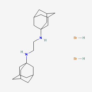 molecular formula C22H38Br2N2 B1202923 N,N'-Bis(1-adamantyl)ethylenediamine CAS No. 81705-94-4