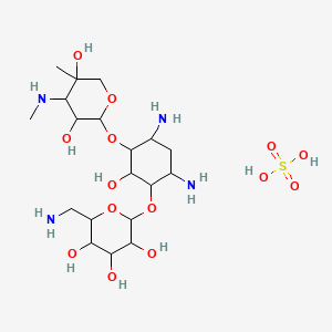 molecular formula C19H40N4O14S B1202924 Gentamicin B sulfate CAS No. 43169-50-2