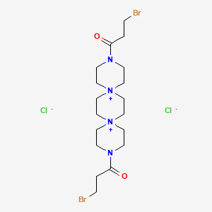molecular formula C18H32Br2Cl2N4O2 B1202934 二溴化铷 CAS No. 86641-76-1