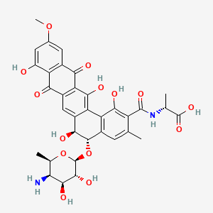 B1202935 Dexylosylbenanomicin B CAS No. 128110-33-8