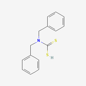molecular formula C15H15NS2 B1202937 Dibenzyldithiocarbamate CAS No. 99-22-9