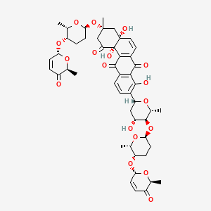 molecular formula C49H58O18 B1202938 藤omycin A1 CAS No. 78164-00-8