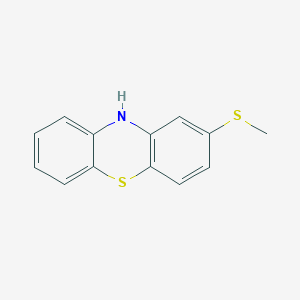 molecular formula C13H11NS2 B120294 2-Methylthiophenothiazine CAS No. 7643-08-5