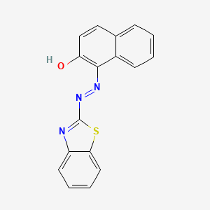 molecular formula C17H11N3OS B1202940 1-(2-Benzothiazolylazo)-2-naphthol CAS No. 3012-50-8
