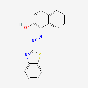 molecular formula C17H11N3OS B1202940 2-Naphthalenol, 1-(2-benzothiazolylazo)- CAS No. 3012-50-8