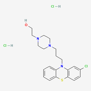 molecular formula C21H28Cl3N3OS B1202941 Perphenazine dihydrochloride CAS No. 2015-28-3