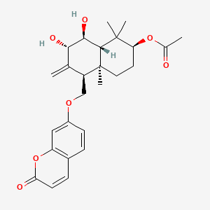 molecular formula C26H32O7 B1202948 阿魏酚 B CAS No. 403642-11-5