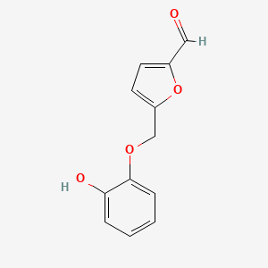 molecular formula C12H10O4 B1202949 5-(2-Hydroxyphenoxymethyl)furfural 