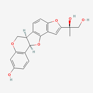 molecular formula C20H18O6 B1202950 Crotafuran E 