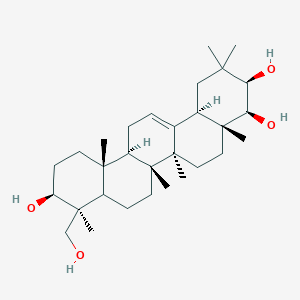 molecular formula C30H50O4 B1202970 Olean-12-ene-3,21,22,23-tetrol 