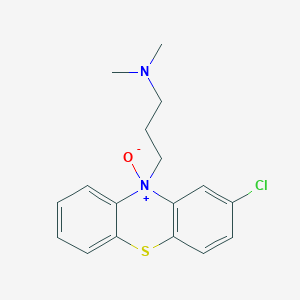 molecular formula C17H19ClN2OS B1202972 3-(2-chloro-10-oxido-10-phenothiazin-10-iumyl)-N,N-dimethyl-1-propanamine 