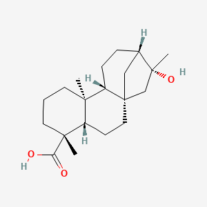molecular formula C20H32O3 B1202974 16-Hydroxykauran-18-oic acid CAS No. 22376-06-3