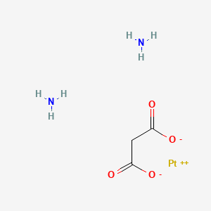 molecular formula C3H8N2O4Pt B1202975 Diammineplatinum(II) malonate CAS No. 38780-43-7