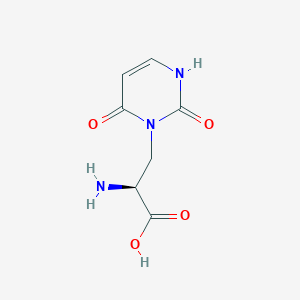 molecular formula C7H9N3O4 B1202986 异威拉丁 CAS No. 21381-33-9