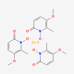 molecular formula C21H24FeN3O9 B1202995 Antibiotic BN 227F CAS No. 72907-24-5