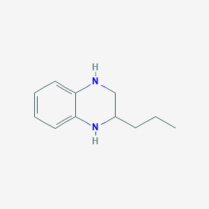 molecular formula C11H16N2 B012030 2-Propyl-1,2,3,4-tetrahydroquinoxaline CAS No. 110038-75-0