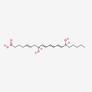 molecular formula C20H32O4 B1203006 8,15-Dihydroxyicosa-5,9,11,13-tetraenoic acid 
