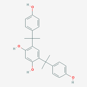 molecular formula C24H26O4 B120301 4,6-Bis[2-(4-hydroxyphenyl)propan-2-yl]benzene-1,3-diol CAS No. 147504-92-5