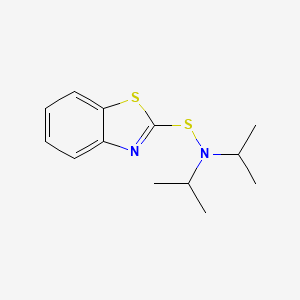 molecular formula C13H18N2S2 B1203013 N,N-Diisopropylbenzothiazole-2-sulfenamide CAS No. 95-29-4
