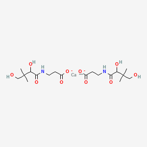 molecular formula C18H32CaN2O10 B1203015 泛酸钙，外消旋 CAS No. 6381-63-1