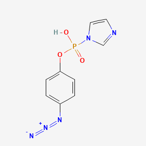 (4-Azidophenoxy)-imidazol-1-ylphosphinic acid