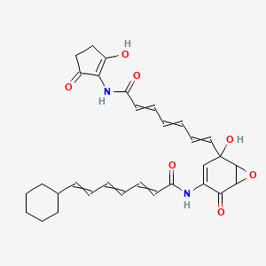 molecular formula C31H34N2O7 B1203028 Manumycin F 