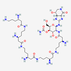 molecular formula C43H82N16O12 B1203031 外消旋霉素 E CAS No. 3484-68-2