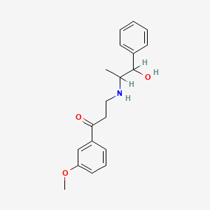molecular formula C19H23NO3 B1203032 Myofedrin 