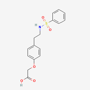 molecular formula C16H17NO5S B1203037 Sulotroban CAS No. 72131-33-0